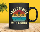 I Beat People With a Stick Funny Lacrosse Vintage Svg Png