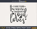 I Have Found the One Whom My Soul Loves SVG PNG files