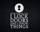 I Lock Doors Funny Locksmith Svg Png Merch-Ready T-shirt