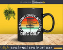 I Love Disc Golf Vintage Retro Sunset Flying Sports Hobbies