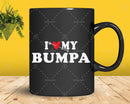 I Love My Bumpa with Heart Fathers day Png Svg Files