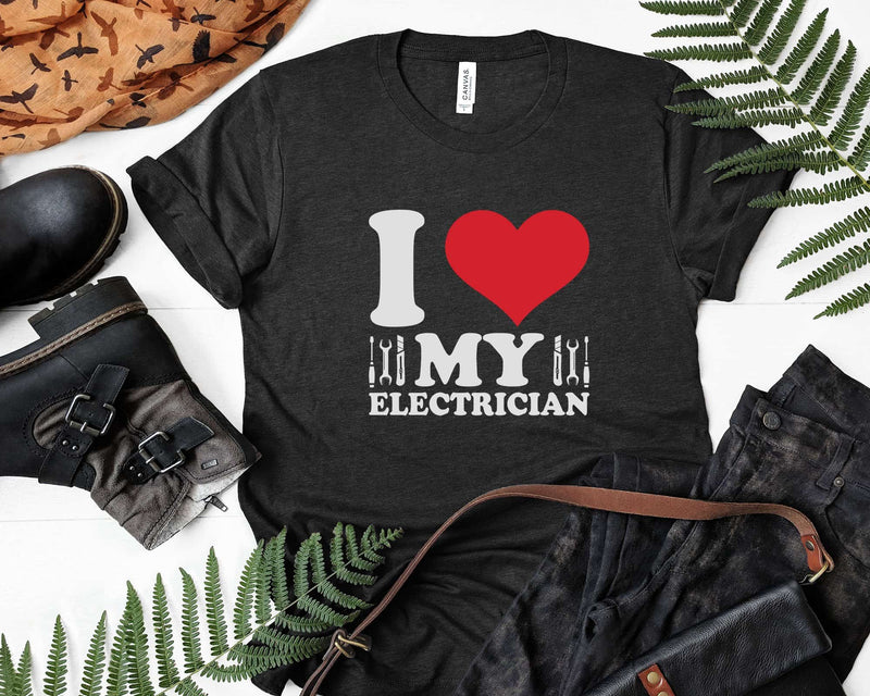 I Love My Electrician With Red Heart Svg Png Files