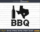 I Love Texas BBQ svg png cut files for silhouette
