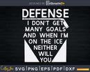 Ice Hockey Funny Defense Man Player Svg Png Eps Silhouette