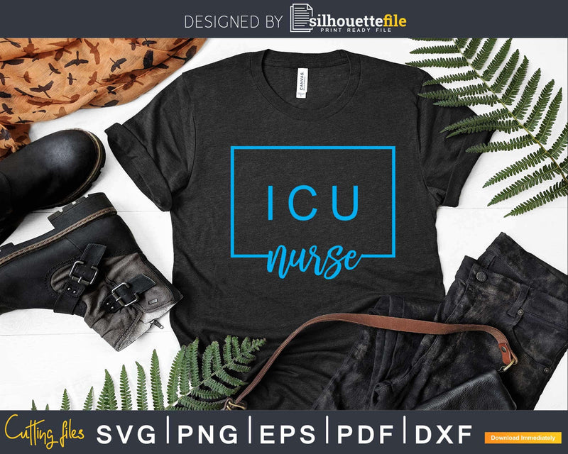 ICU Nurse Squad Intensive Care Unit Svg T-shirt Design