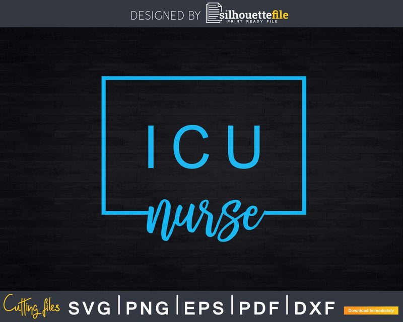 ICU Nurse Squad Intensive Care Unit Svg T-shirt Design