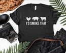 I’d Smoke That Fun BBQ Smoker Chef Svg Png Cricut Files