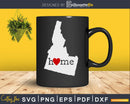 Idaho ID Home Heart Native Map svg cricut cut digital files