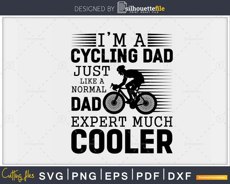 I’m a cycling dad just like normal except much cooler svg