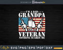 I’m A Dad Grandpa Veteran Father’s Day Svg T-shirt Design