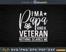 I’m a papa and veteran Svg T-shirt Design