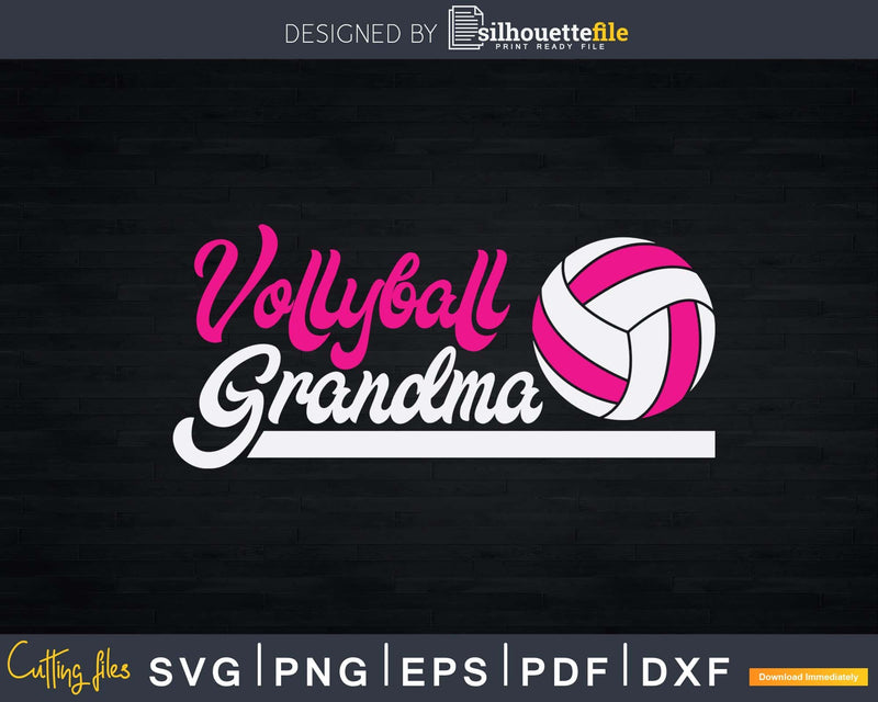 I’m a Volleyball Grandma Svg T-Shirt Designs