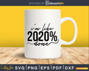 I’m Like 2020 Percent Done Graduation Svg printable