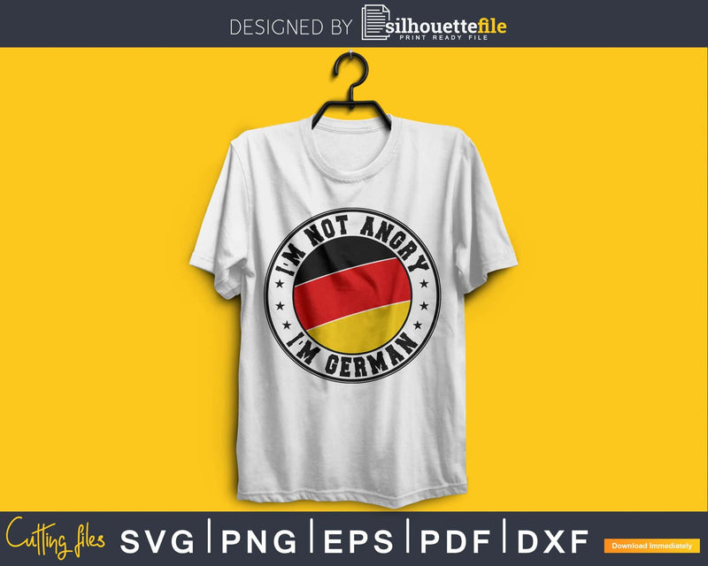 I’m not angry German svg cricut png cutting files