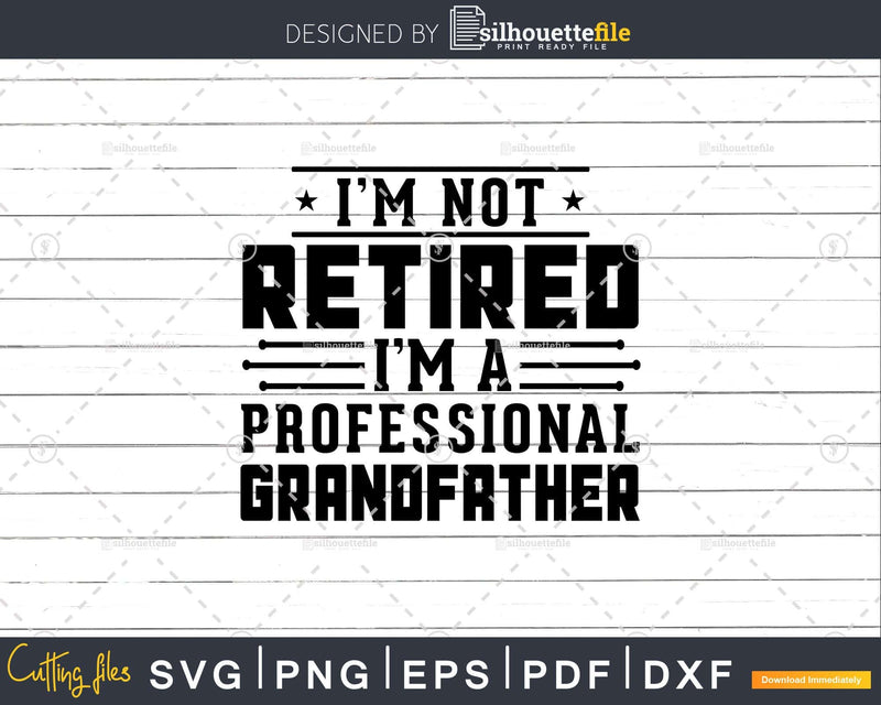 I’m Not Retired A Professional Grandfather Fathers Day