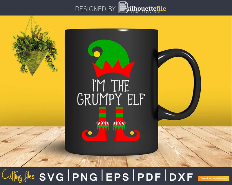 I’m The Grumpy Elf svg cricut craft printable for png files
