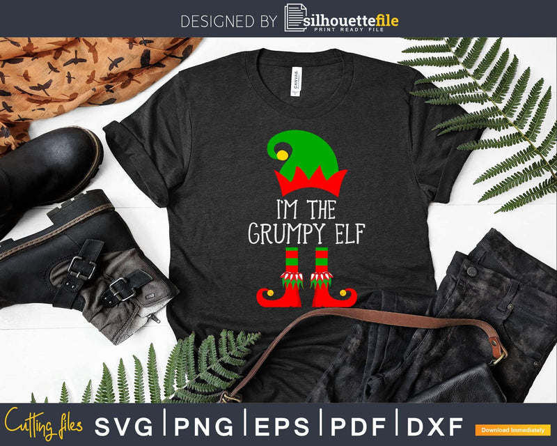 I’m The Grumpy Elf Svg Png Dxf Cricut Craft Cut Files