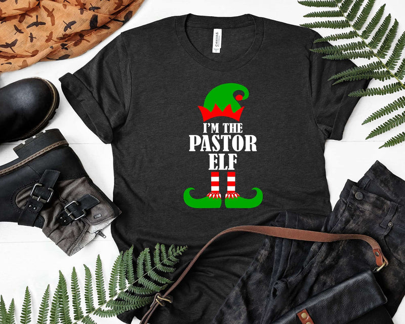 I’m The Pastor Elf Funny Matching Family Christmas Svg