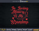 In Loving Memory Of My Grandma Breast Cancer Awareness Svg