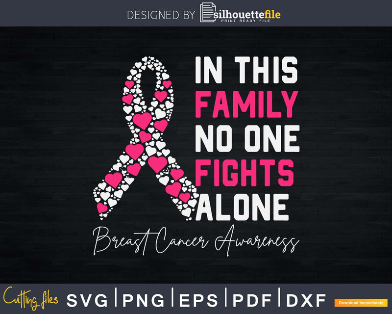 In this family no one fight alone Breast Cancer Awareness