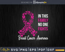 In This Family No One Fights Alone Breast Cancer Awareness