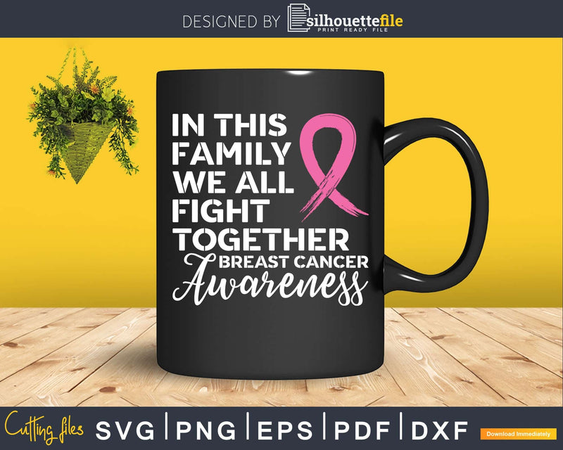 Baseball Breast Cancer SVG Toether We Fight Digital Design for 