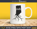 Indiana IN Roots Home Native Map silhouette cricut cut svg