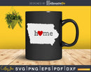 Iowa IA Home Heart Native Map svg png cricut cut digital