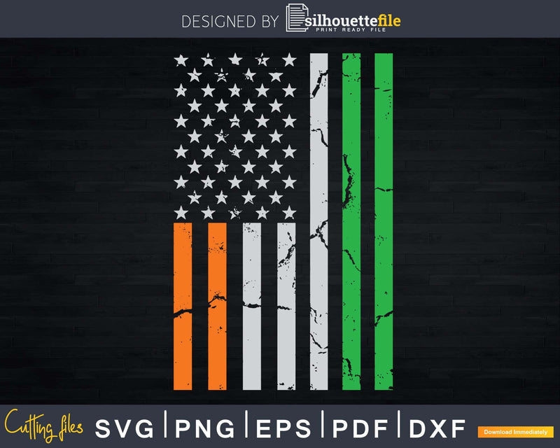 Irish American Flag Ireland Svg Png Digital Files