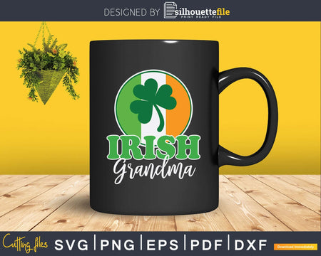 Irish Grandma St Patricks Day Holiday Party Svg T-Shirt