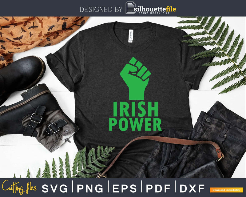 Irish Power Green Fist Image Svg Png Digital Files