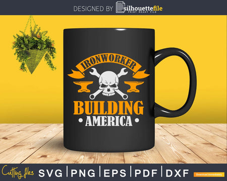 Ironworker Building America Svg Png Cut File