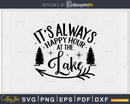 It’s Always Happy Hour At The Lake Funny Camping Boat svg