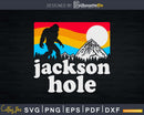 Jackson Hole Wyoming Bigfoot Mountains svg designs cut files
