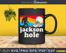 Jackson Hole Wyoming Bigfoot Mountains svg designs cut files