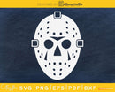 Jason Hockey Mask Flip Up Halloween silhouette svg craft
