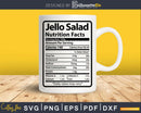 Jello Salad Nutrition Facts Funny Thanksgiving Christmas