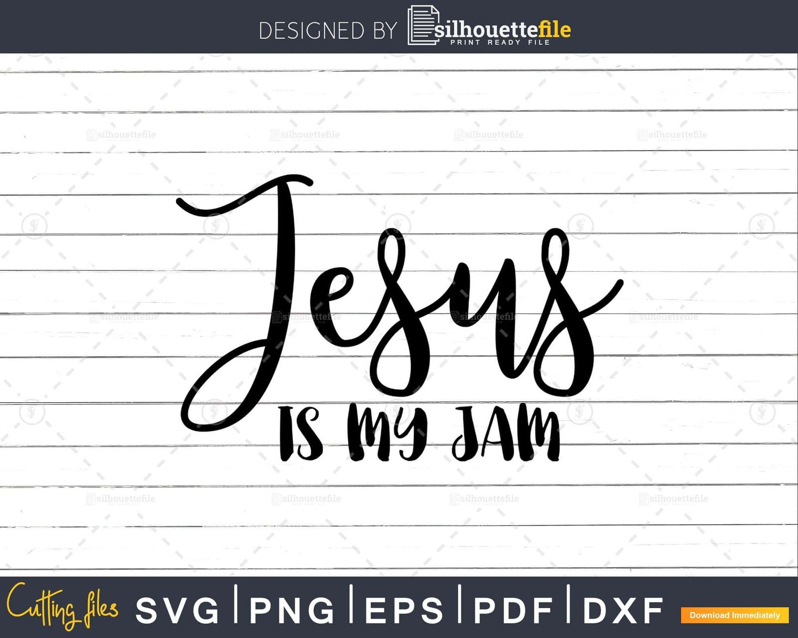 Jesus is My Jam svg png cricut shirts designs instant | Silhouettefile
