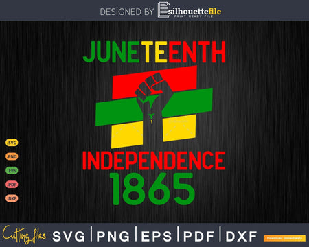 Juneteenth Black Americans Independence 1865 Png Svg Vector