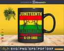 Juneteenth celebrating black freedom 1865 flag Png Svg