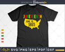 Juneteenth June 19 1865 Black Pride History Png Svg Cut