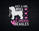 Just A Girl Who Loves Beagles Dog Svg Png Cricut Cut Files