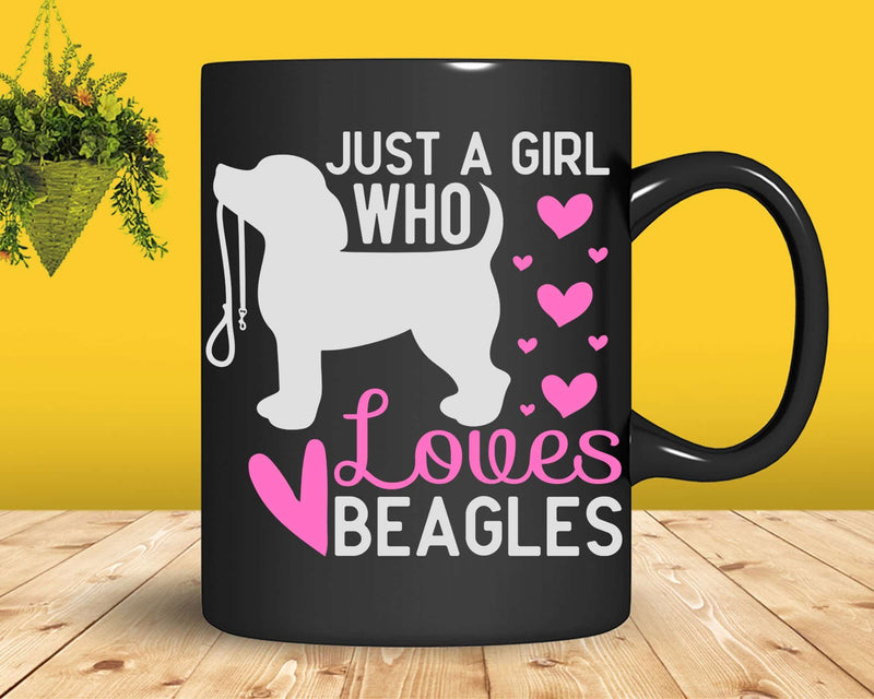 Just A Girl Who Loves Beagles Dog Svg Png Cricut Cut Files