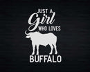 Just A Girl Who Loves Buffalo Svg Png Cricut Cut Files