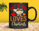 Just A Girl Who Loves Chickens Png Svg Digital Cricut Cut