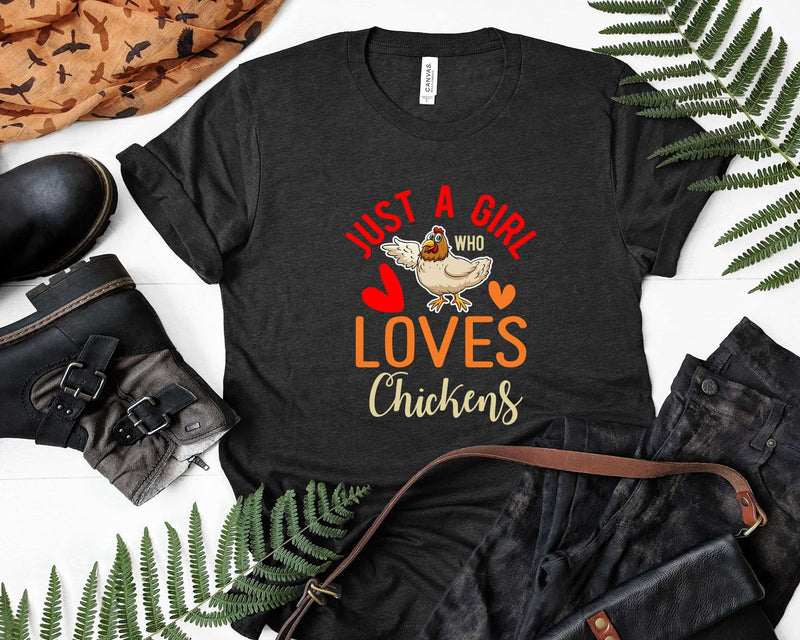 Just A Girl Who Loves Chickens Png Svg Digital Cricut Cut