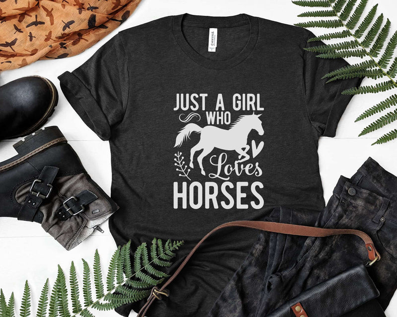 Just A Girl Who Loves Horse Svg Png Cricut Cut Files