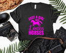 Just A Girl Who Loves Horses Funny Watercolor Horse Png Svg