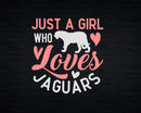 Just A Girl Who Loves Jaguars Svg Png Cricut Cut Files