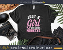 Just A Girl Who Loves Monkeys Svg Png Digital Cutting Files